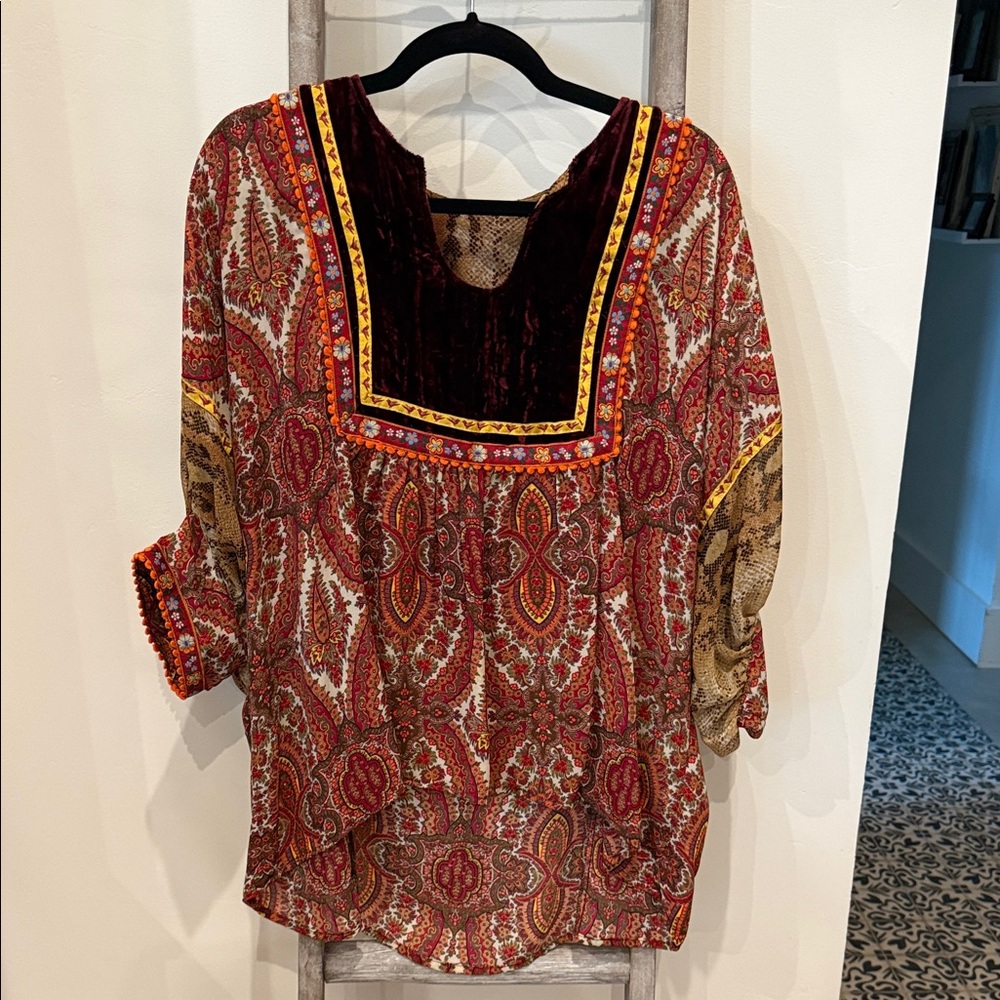 Ivy Jane Multicolor Paisley Blouse